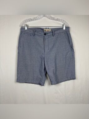 Original Penguin Men's 8" Slim Fit Chino Shorts Blue/Geometric Pattern Sz US 33